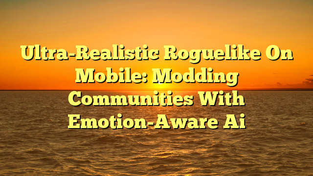 Ultra-Realistic Roguelike On Mobile: Modding Communities With Emotion-Aware Ai