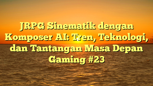JRPG Sinematik dengan Komposer AI: Tren, Teknologi, dan Tantangan Masa Depan Gaming #23